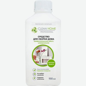 Отбеливатель Clean Home пятновыводитель для белых цветных тканей 900мл