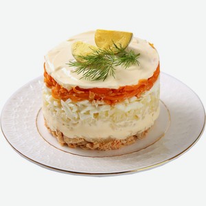 Салат Мимоза ЛЕНТА FRESH СП лоток вес, Россия