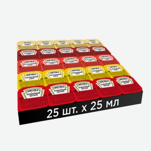 Соус Heinz микс соусов (25мл х 25шт), 625г Россия