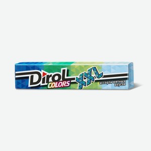Жев.резинка Dirol Colors XXL Ассорти мятных вкусов 19г