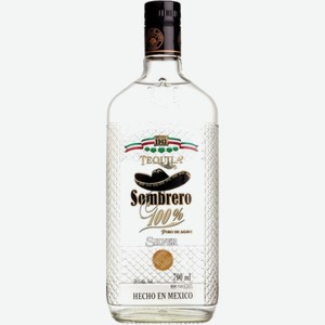 Текила Sombrero Silver 38% 500мл