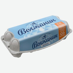 Яйца Волжанин Белое куриные пищевые столовые отборной категории, 10шт