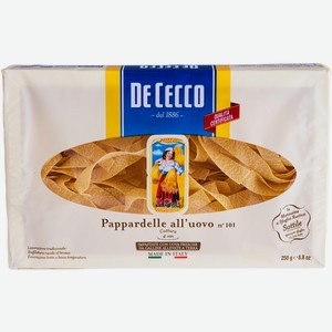 Макароны De cecco Pappardelle alluovo n.101, 250г