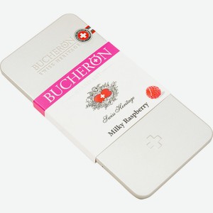 Шоколад молочный Bucheron с малиной, 100г