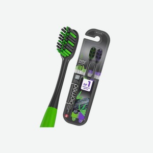 Набор зубных щеток Biomed Black щетина средней жесткости 2 шт