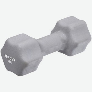 Гантель Bradex SF 0545 неопреновая, 5 кг, серая