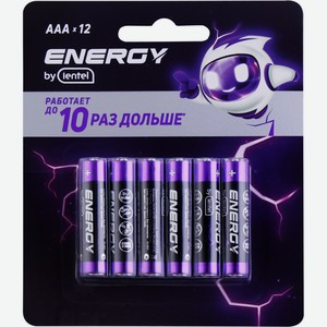 Элемент питания ENERGY BY LENTEL Alkaline battery AAA LR03-12B, Китай