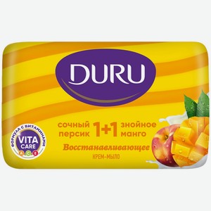 Крем-мыло DURU 1+1 Манго+Персик, Малайзия, 80 г