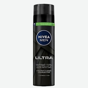MEN Черный гель для бритья  ULTRA 