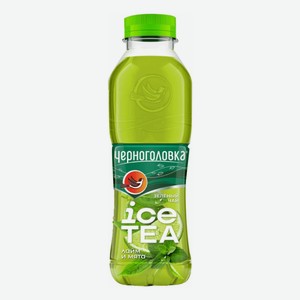 Холодный чай Черноголовка зеленый лайм и мята, 1.5 л