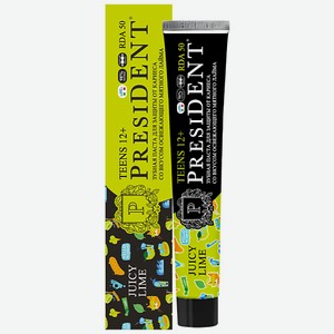 PRESIDENT Детская зубная паста TEENS 12+ Juicy Lime (RDA 50) 70