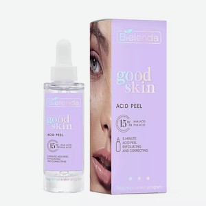 BIELENDA Смываемая кислотная сыворотка с AHA+PHA GOOD SKIN ACID PEEL кислотами 30