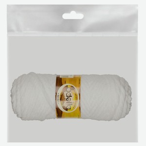 Пряжа Adelia Mimi белая, 100 г