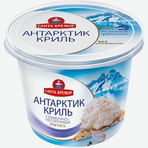 Паста САНТА БРЕМОР Антарктик-Криль сливочно-чесночный из морепродуктов, Беларусь, 150 г