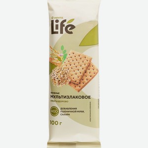 Печенье ЛЕНТА LIFE б/глют Мультизлаковое, Россия, 100 г