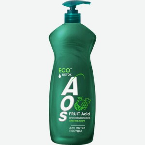 Средство для мытья посуды Aos Detox Фруктовая кислота 900мл