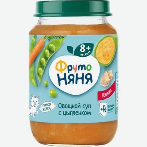 Пюре Фрутоняня Овощи Цыпленок 190г