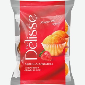 Маффины DELISSE Клубничные, Россия, 450 г