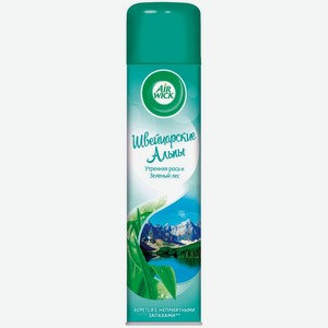 Освежитель воздуха AIR WICK Швейцарские Альпы утренняя роса и зеленый лес, Россия, 290 мл