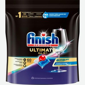Таблетки для посудомоечных машин Finish Powerball Ultimate All in 1 60шт