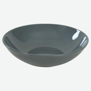 Тарелка суповая Keramika Alfa Grey, 20,5 см