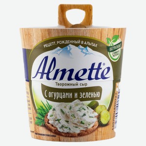 Сыр творожный с огурцами и зеленью Almette БЗМЖ, 150 г