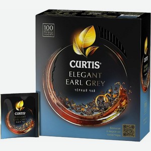 Чай черный Curtis Elegant Earl Grey, 100х1,7 г