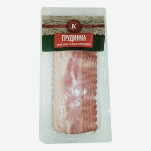 Грудинка Коптильный двор  копчено-вареная нарезка, 150г