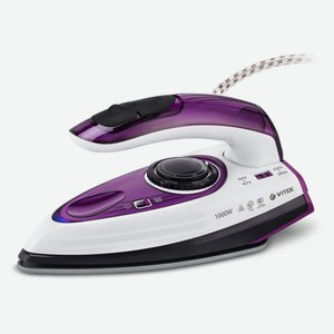 Утюг Vitek VT-8305 дорожный фиолетово-белый