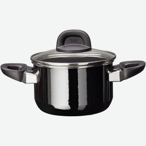 Кастрюля с крышкой Silit Modline Black 2л, 16см Германия