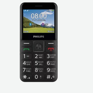 Телефон мобильный Philips E207 черный