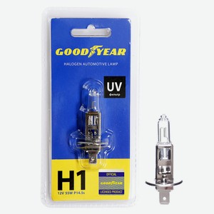 Лампа автомобильная галогенная Goodyear Н1 12V 55W P14,5s блистер