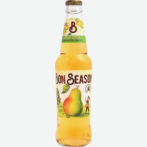 Сидр Bon Season Pear сладкий пастеризованный 4.5% 400мл