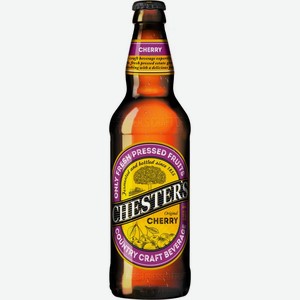 Сидр Chesters фруктовый вишневый сладкий 5% 450мл