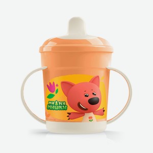 Поильник  Ми-ми-мишки  с ручками и декором, МИКС 320 мл