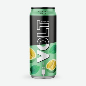 Энергетический напиток Volt Energy Помело и мята, 450мл
