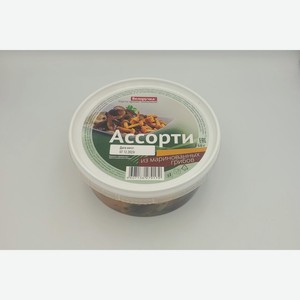 Ассорти Белоручка из маринованных грибов 250 г