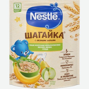 Каша Nestle Шагайка Молочная 5 злаков яблоко банан груша 190г