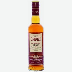 Виски Your Choice 0.5 л, 3 года, 40% Россия