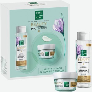 Набор подарочный Pure Line Beauty Protection Крем-флюид и Тонер для лица