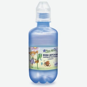 Вода детская Fleur Alpine природная родниковая, негазированная, с рождения, 0.25л