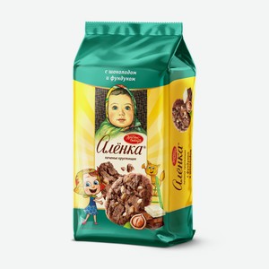 Печенье сдобное Аленка хрустящее фундук-шоколад, 170г Россия