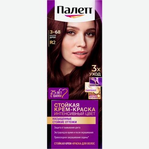 Крем-краска для волос Palette ICC тон R2 Красное дерево/Тёмный махагон