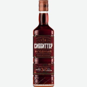 Настойка СИББИТТЕР Ягодный полусладкая алк.38%, Россия, 0.5 L