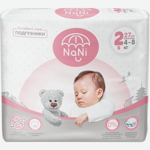 Подгузники Nani 2S 4-8кг 27шт