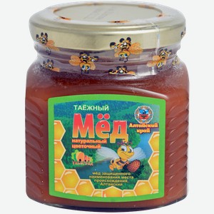 Мед Ульеград Таежный цветочный натуральный 350г
