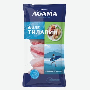 Филе тилапии Agama свежемороженое, 400г Россия