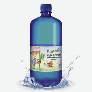 Вода детская Fleur Alpine природная родниковая, негазированная с рождения 1 л