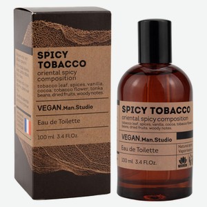 Туалетная вода мужская Vinci Vegan Studio Spicy Tobacco, 100 мл