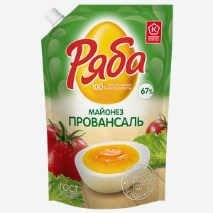 Майонез РЯБА Провансаль 67%, 630г